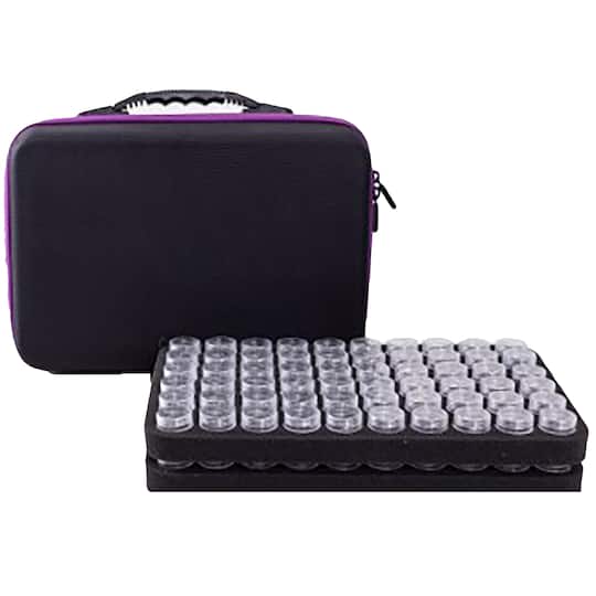 Sparkly Selections Diamond Holder Case with 120 Storage Bottles
